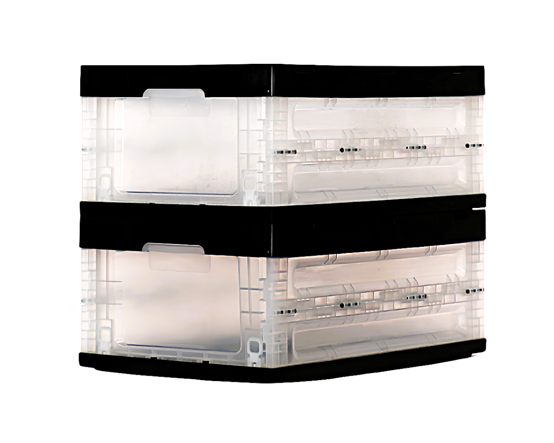 ADDITIONAL PLASTIC FOLDING CRATE (CLEAR)